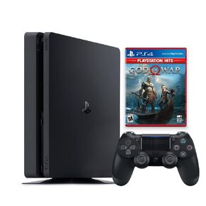 PlayStation 4 Slim 1TB Console مع وحدة تحكم DS اللاسلكية Black Wireless With God of War PS4 - نظام ألعاب PS4 [لعبة فيديو] [لعبة فيديو] (متجددة) [لعبة فيديو]
