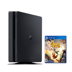PlayStation 4 Slim 500GB Console (No Controller) with It Takes Two PS4 Game Disc - PS4 Gaming System (Renewed)