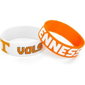 aminco NCAA Tennessee Volunteers Wide Bracelet, 2-Pack