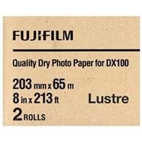 Fujifilm DX100 InkJet Paper Lustre - 8" x 213' - 2 Rolls