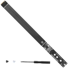M.2 NVME SSD Cable M2 M-Key NVME Male to Female Adapter for Motherboard SSD 2230/2242/2260/2280 NVME Support فقط (33 سم/13 بوصة)