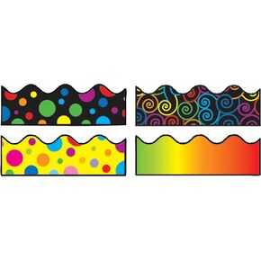 Carson-Dellosa Scalloped Borders Variety Set - IV, 2-1/4 in X 3 ft, Set of 4 in Saudi Arabia