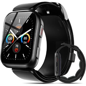 Smart Watch Blood Pressure, 1.95'' Blood Pressure Watch with Air Pump Cuff, Blood Pressure Monitor Watch for Sleep and Sports Tracking for Android iOS Supports Data Sharing, Reminder Monitoring Etc