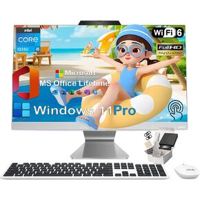 ASUS 23.8''Touchscreen All-in-One Desktop Computer - 23.8" FHD, Intel i5 1235U(Up to 4.4GHz), 16GB RAM, 1TB SSD, Intel Iris Xe Graphics, Wi-Fi 6, w/Windows 11 Pro, Office Lifetime, Accessories