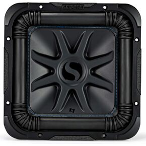 KICKER 44L7S104 Car Audio Solo-Baric 10" Subwoofer Square L7 Dual 4 Ohm Sub (Renewed)