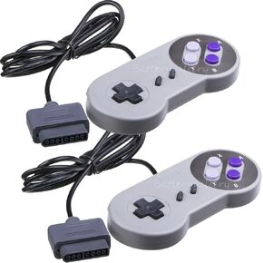 USonline911 Premium Remote Controller Video Game Pad Fits for Nintendo SNES System Console Replacement Controller 6FT SNS-005