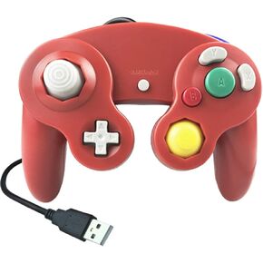 Reiso Classic NGC Wired USB Controller لنظام التشغيل Windows PC Mac (أحمر)