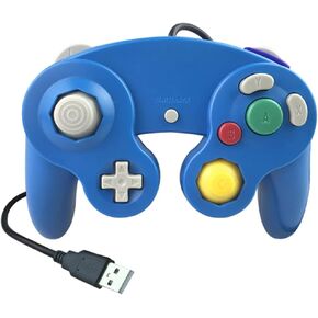 Reiso Classic NGC Wired USB Controller لنظام التشغيل Windows PC Mac (أزرق)