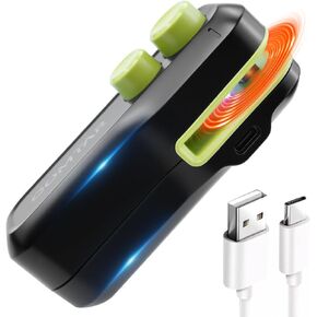 Mini Bag Sealer, Portable Chip Bag Sealer with Cutter & Magnet, Handheld Heat Sealing Machine for Resealing Plastic Bags & Keeping Snacks Fresh, USB-C Rechargeable Bag Resealer for Food Storage/Black