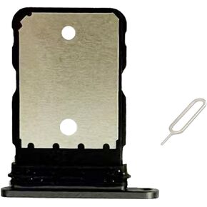 for Google Pixel 9a Sim Card Tray & Micro SD Sim Card Holder Container Replacement Part (Black)