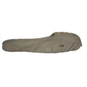 M1 Garand Fleece Lined Canvas Case with Carry Strap Marked JT&L 1944 Dark OD Color