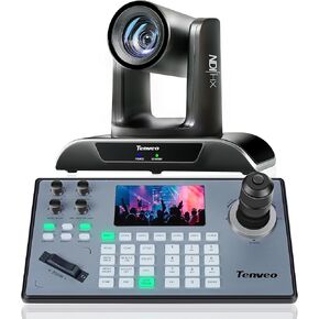 كاميرا/مجموعات تحكم/مجموعات تحكم Tenveo PTZ - 30x AI Auto Tracking NDI PTZ مع SDI/HDMI/USB3.0/LAN (POE) و PTZ تحكم لوحة المفاتيح لعبادة الكنيسة لعبادة الكنيسة مؤتمر البث المباشر للكنيسة