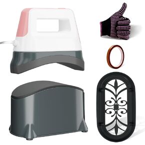 Hat Press,Portable Hat Heat Press with 6.3"x3.3" Ceramic-Coated Curved Heat Plate,Safety Base&Auto-Off Feature,3 Heating Levels Hat Press Machine for Sublimation,HTV,DTF&Infusible Ink Projects, Blue in Kuwait