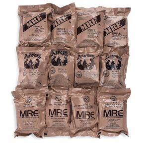 2021 MREs (Meals Ready-to-Eat) Genuine U.S. Military Surplus Assorted Flavor (4-Pack)