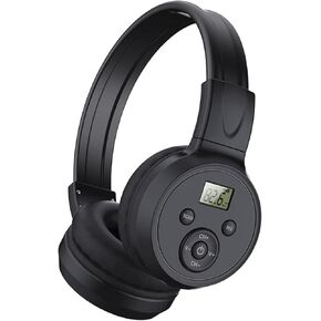 FM Radio Headphones, AAA Battery Powered Headset with Best Reception, Soft Ear Muffs, FM Radio Portable Receiver for Mowing, Works, Hiking, Jogging (1)