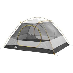 The North Face Stormbreak 3 Three-Person Camping Tent | High Low Ventilation Openings for Optimal Airflow, Water Repellent Finish, Golden Oak/Pavement, One Size