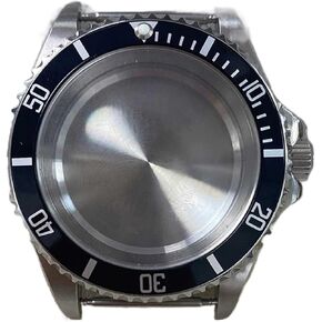 40MM Aluminum Bezel Sapphire Flat Glass Watch Case For NH35/NH36/4R36 Automatic Mechanical Movement Watch Accessories watch case