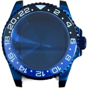 Watch 40mm PVD Blue Case Sapphire Glass 316L Stainless Steel With Japanese NH36 Automatic Movement watch case