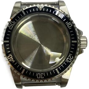 39.5MM Stainless Steel Watch Case Shell Cover For NH35 NH36 Mechanical Movement watch case(Black striped)