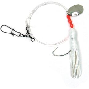 Sea Striker 365-WH Squid Skirt Rig, 3-Inch, White