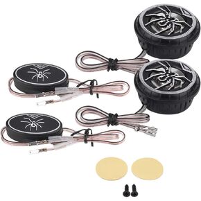2PCS Tweeters Speakers Car Audio, 12V DC Car Speakers Pair, Spider Pattern Speaker, Lightweight Voice Coil for Auto Cars