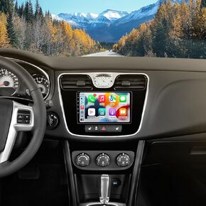 5GWIFI UPGRADE 4GB+32GB CAR Stereo Radio for Chrysler 200 2011 2012 2013 2014 ، Wireless Carplay & Andriod Auto 10 Inch Streel Android Car Radio مع GPS Navigation Bluetooth WiFi FM RDS