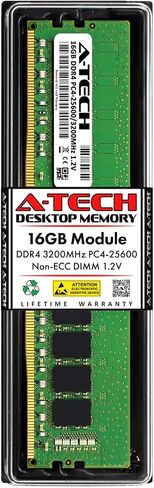 مجموعة A-Tech 32GB (2x16GB) ذاكرة الوصول العشوائي لـ Dell Optiplex 7010 SFF ، 7010 Tower | DDR4 3200MHz PC4-25600 DIMM 1.2V 288-PIN NONCC UDIMM ترقية in Kuwait