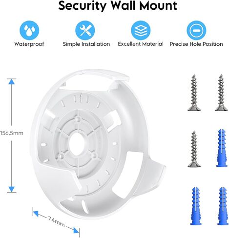QUIDDITY WiFi 7 Wall Mount Kit for TP Link Deco BE23/BE25/BE3600/BE5000 – Secure Wall Mount Bracket for WiFi 7 Mesh Router, Hidden Cable Wi-Fi Mesh Holder, Space-Saving Mount for Home Mesh (1 Pack) in Saudi Arabia