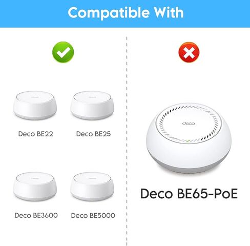 QUIDDITY WiFi 7 Wall Mount Kit for TP Link Deco BE23/BE25/BE3600/BE5000 – Secure Wall Mount Bracket for WiFi 7 Mesh Router, Hidden Cable Wi-Fi Mesh Holder, Space-Saving Mount for Home Mesh (1 Pack) in Saudi Arabia