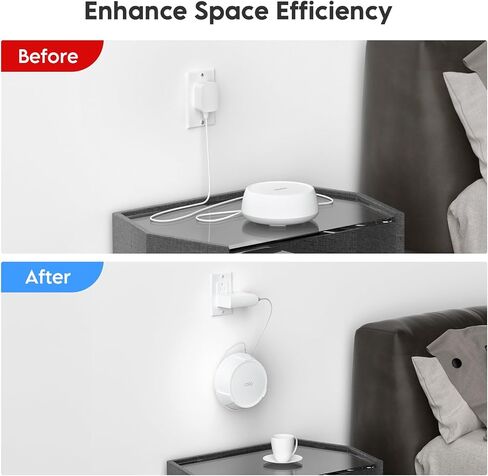 QUIDDITY WiFi 7 Wall Mount Kit for TP Link Deco BE23/BE25/BE3600/BE5000 – Secure Wall Mount Bracket for WiFi 7 Mesh Router, Hidden Cable Wi-Fi Mesh Holder, Space-Saving Mount for Home Mesh (1 Pack) in Saudi Arabia