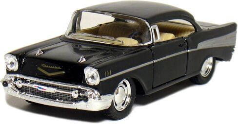 KiNSMART Set of 4: 1957 Chevy Bel Air Coupe 1:40 Scale (Black/Blue/Red/Yellow) in Kuwait