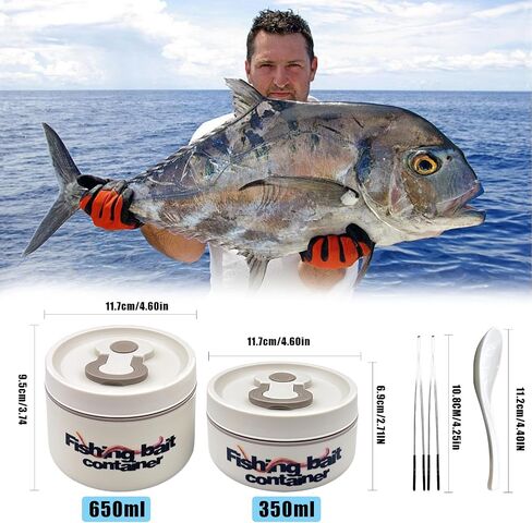 Fishing Bait Container, Stainless Steel Worm Bait Holder Fishing Bait Storage Bait Nightcrawler Box to Keep Bait Fresh and Alive in Saudi Arabia
