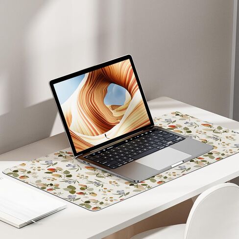 Gaming Mouse Pad - Extended Keyboard Mouse Pad Mat, Large PC Laptop Game Mouse Mat Huge Desk Pad with Stitched Edges, Anti-Slip Rubber Base Mousepad, 35.5"x15.4"x0.1" (MPX-02) in Saudi Arabia