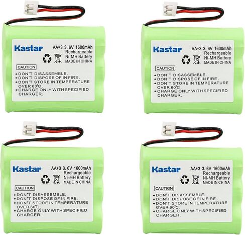 Kastar 4-Pack Battery Replacement for S60525, 5805, 5854, 5864, 5872, 5874, 5876, 5877, 5879, Southwestern Bell S60525, Classic Princess MA300, MA303, MA350, MA351, MA352, MA354, MA354, MA356 in Kuwait