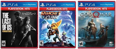PlayStation 4 Slim 500GB Console with Aftermarket Black Wireless DS Controller with The Last of Us Remastered, Ratchet & Clank, God Of War PS4 Game Disc - PS4 Gaming System (Renewed) in Saudi Arabia