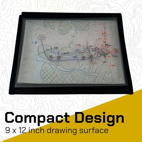 مجلس إحاطة المعركة لـ IBOLC ، West Point ، Opord Brief Plexiglass Board ، Army ، Stealth Black (9 × 12) in Kuwait