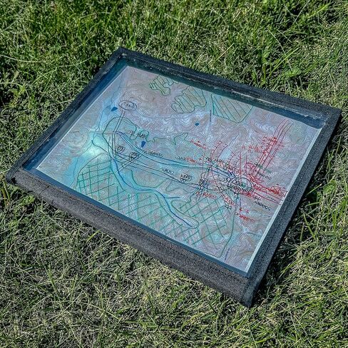 مجلس إحاطة المعركة لـ IBOLC ، West Point ، Opord Brief Plexiglass Board ، Army ، Stealth Black (9 × 12) in Kuwait