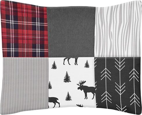 Sweet Jojo Designs Woodland Forest Animals Boy Girl Gender Neutral Toddler Bedding Set Kids 5p Bed in a Bag Comforter Blanket Pillowcase Sham Sheets Animal Friends Green Grey Brown Bear Fox Hedgehog in Saudi Arabia