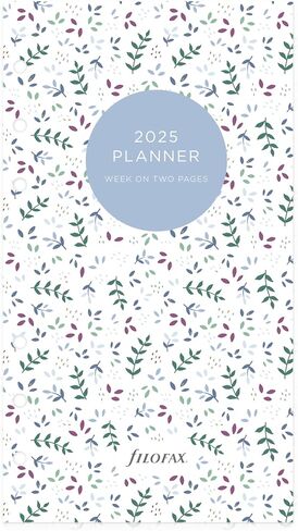 Filofax Calendar Diary Refill, Personal/Compact Size, Week-to-View, Garden Minimal Diary Pack, Multilingual: Five Languages, 2024 (C68492-24) in Saudi Arabia