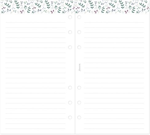 Filofax Calendar Diary Refill, Personal/Compact Size, Week-to-View, Garden Minimal Diary Pack, Multilingual: Five Languages, 2024 (C68492-24) in Saudi Arabia