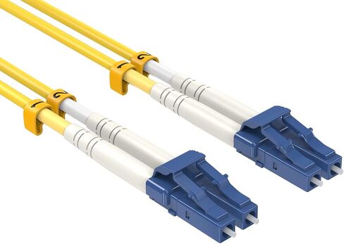 CableLeader 7m OS2 LC to LC UPC Duplex Corning Fiber Optic Cable 10GB SingleMode 9/125 OFNR Rated, LC-LC Network Cable, Fiber Patch Cable, Yellow in Saudi Arabia