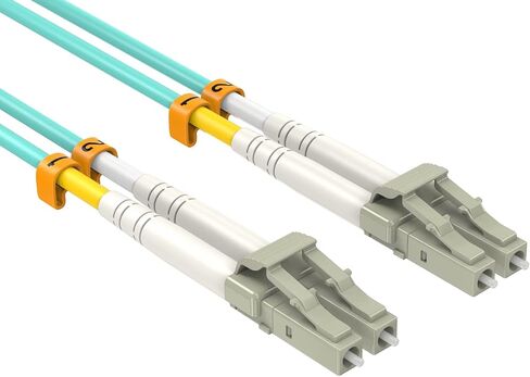 CableLeader 7m OS2 LC to LC UPC Duplex Corning Fiber Optic Cable 10GB SingleMode 9/125 OFNR Rated, LC-LC Network Cable, Fiber Patch Cable, Yellow in Saudi Arabia
