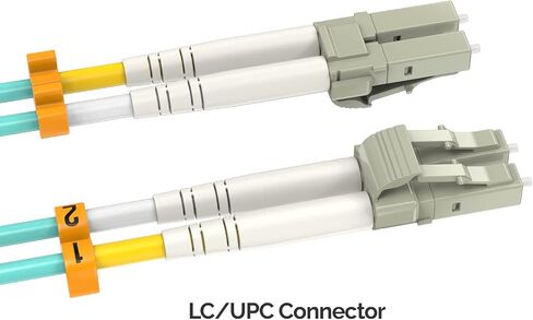 CableLeader 7m OS2 LC to LC UPC Duplex Corning Fiber Optic Cable 10GB SingleMode 9/125 OFNR Rated, LC-LC Network Cable, Fiber Patch Cable, Yellow in Saudi Arabia