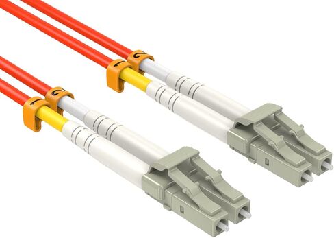 Cableleader 7M OS2 LC إلى LC UPC Duplex Corning Fiber Optic Cable 10GB Singlemode 9/125 OFNR ، كابل شبكة LC-LC ، كبل تصحيح الألياف ، الأصفر in Kuwait