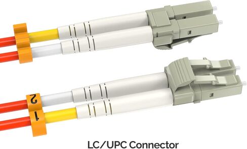 Cableleader 7M OS2 LC إلى LC UPC Duplex Corning Fiber Optic Cable 10GB Singlemode 9/125 OFNR ، كابل شبكة LC-LC ، كبل تصحيح الألياف ، الأصفر in Kuwait