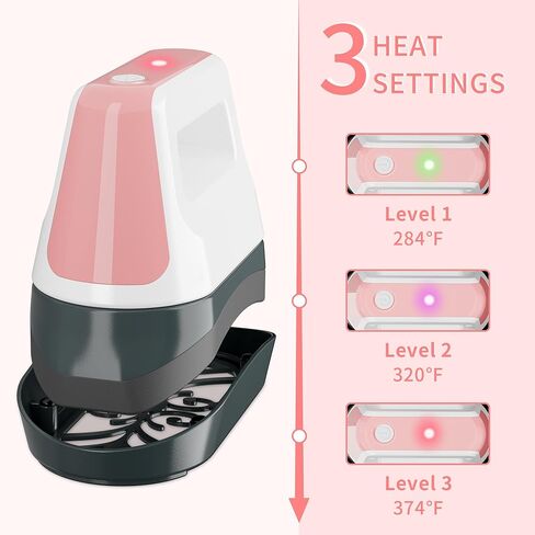 Hat Press,Portable Hat Heat Press with 6.3"x3.3" Ceramic-Coated Curved Heat Plate,Safety Base&Auto-Off Feature,3 Heating Levels Hat Press Machine for Sublimation,HTV,DTF&Infusible Ink Projects, Blue in Kuwait