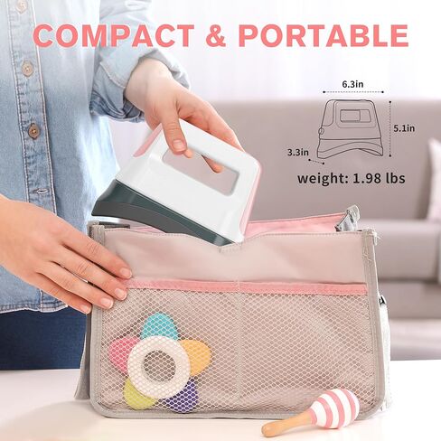 Hat Press,Portable Hat Heat Press with 6.3"x3.3" Ceramic-Coated Curved Heat Plate,Safety Base&Auto-Off Feature,3 Heating Levels Hat Press Machine for Sublimation,HTV,DTF&Infusible Ink Projects, Blue in Kuwait