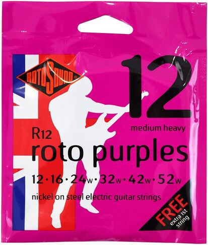 Rotosound R12 Nickel Medium Heavy Electric Guitar Strings (12 16 24 32 42 52) in Saudi Arabia
