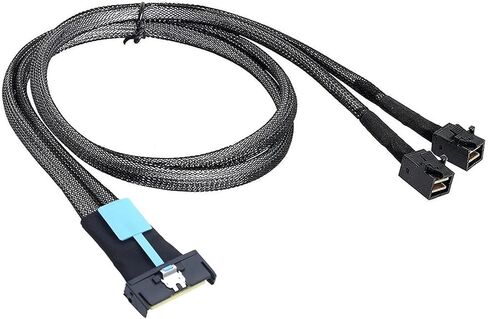 PCIe Gen5 McIo 8x 8i to S-As HD SFF-8643 Cable Cable to Female Adapter Cable for Server (50cm) in Kuwait