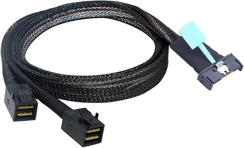 PCIe Gen5 McIo 8x 8i to S-As HD SFF-8643 Cable Cable to Female Adapter Cable for Server (50cm) in Kuwait